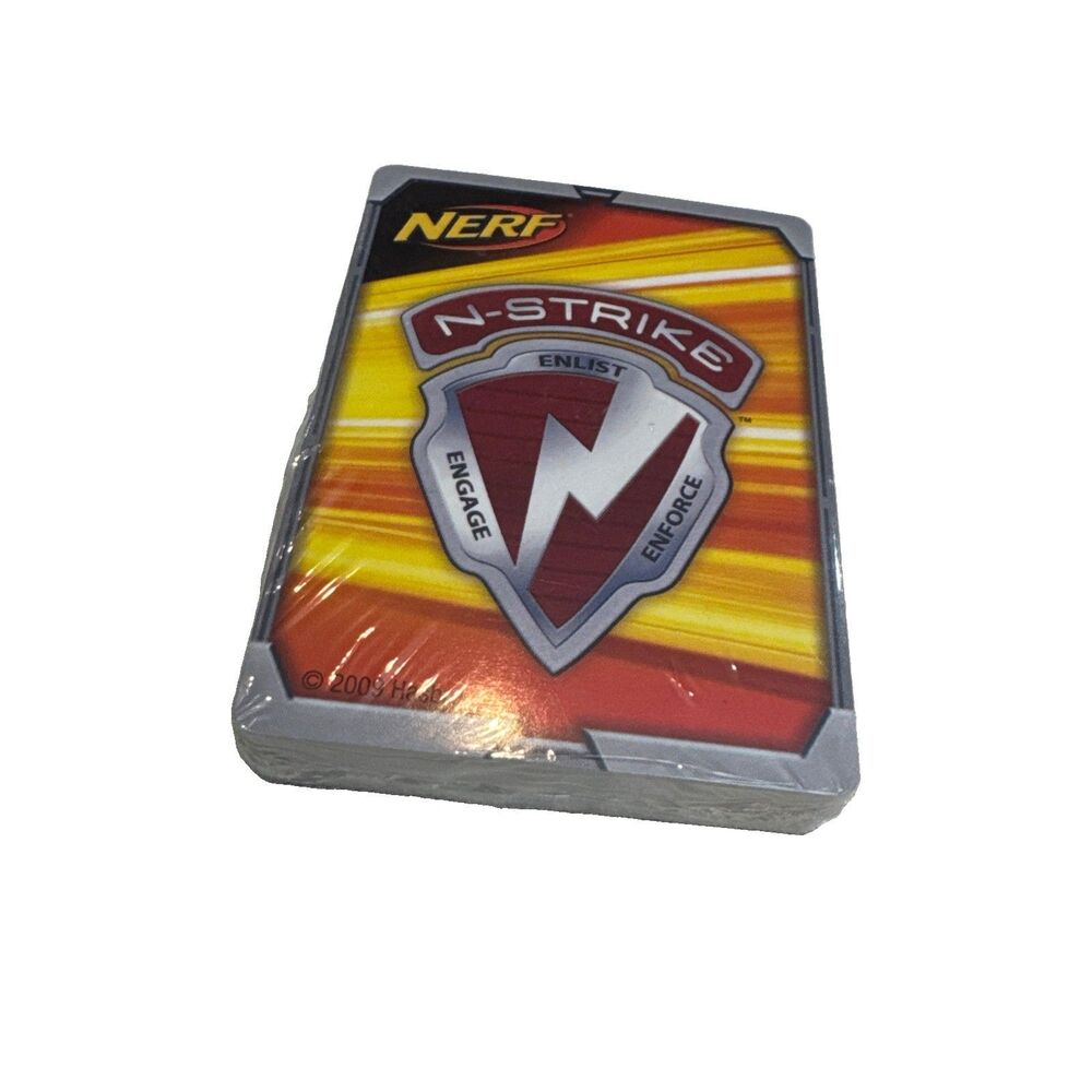 NEW SEALED Nerf N Strike Playing Cards Engage Enforce Enlist 2009 Hasbro Game